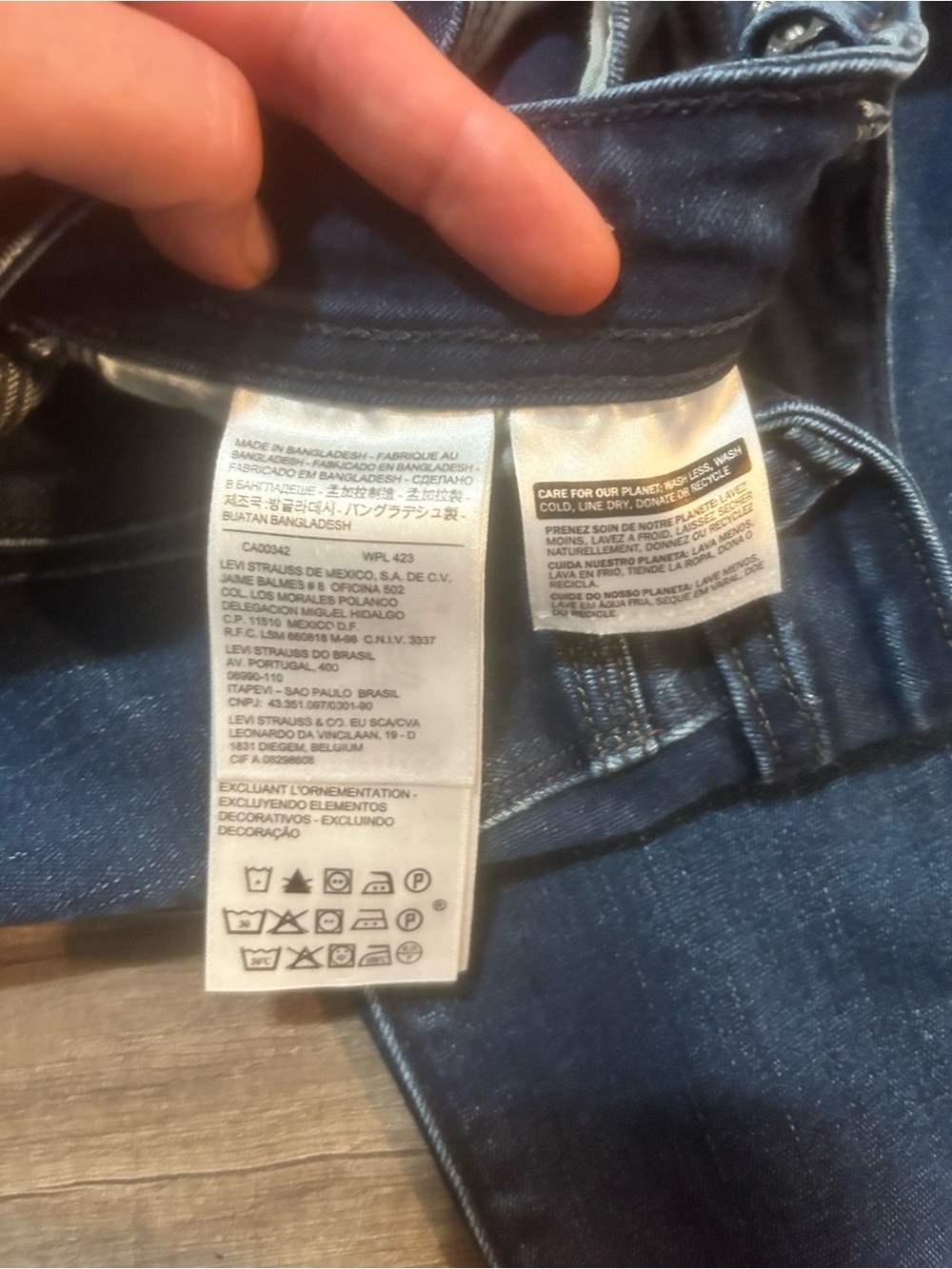 Levi's Dark Blue 529 Curvy Bootcut Jeans Size 10 - Picture 5 of 8